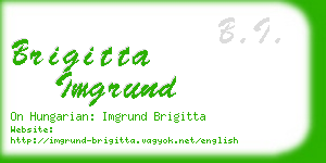 brigitta imgrund business card